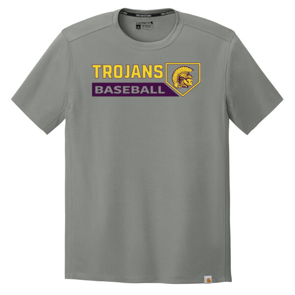 Trojans Baseball W/ Plate - Force ® Sun Defender Short Sleeve T Shirt Thumbnail