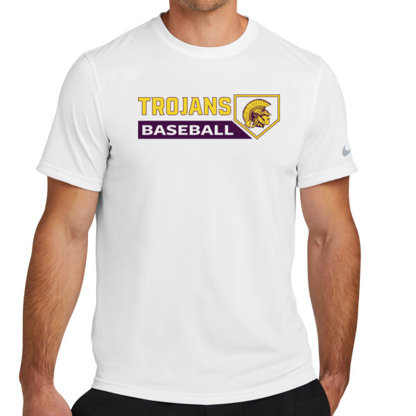 Trojans Baseball W/ Plate - Swoosh Sleeve rLegend Tee Thumbnail
