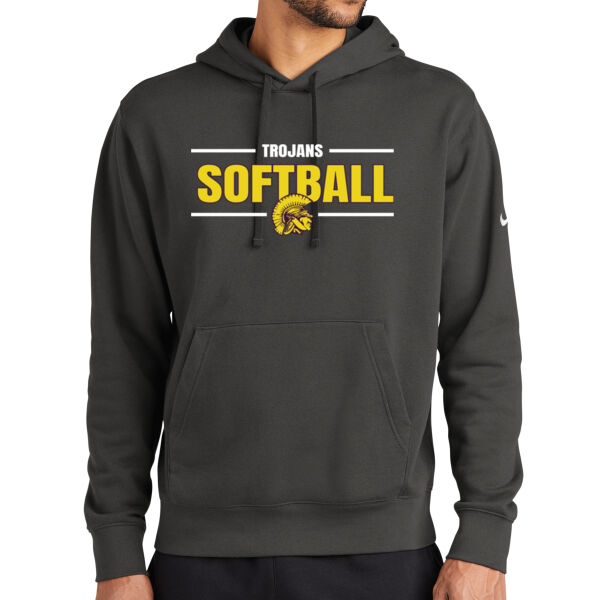 Trojans Softball - Club Fleece Sleeve Swoosh Pullover Hoodie Thumbnail
