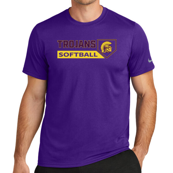 Trojans Softball W/ Plate - Swoosh Sleeve rLegend Tee Thumbnail