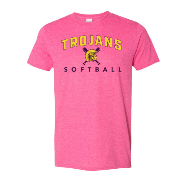 Trojans Softball W/ Bats - Unisex Softstyle® T-Shirt Thumbnail