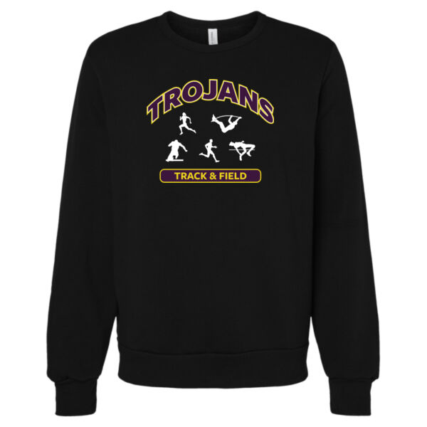 Trojans Track & Field W/ Events - Unisex Sponge Fleece Classic Crewneck Sweatshirt Thumbnail