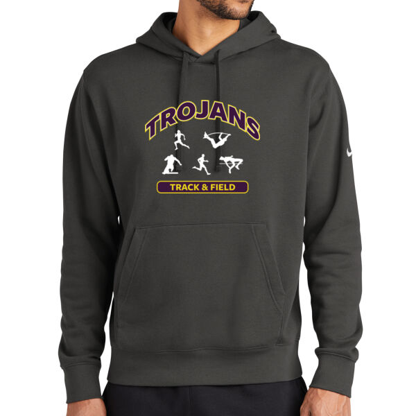 Trojans Track & Field W/ Events - Club Fleece Sleeve Swoosh Pullover Hoodie Thumbnail