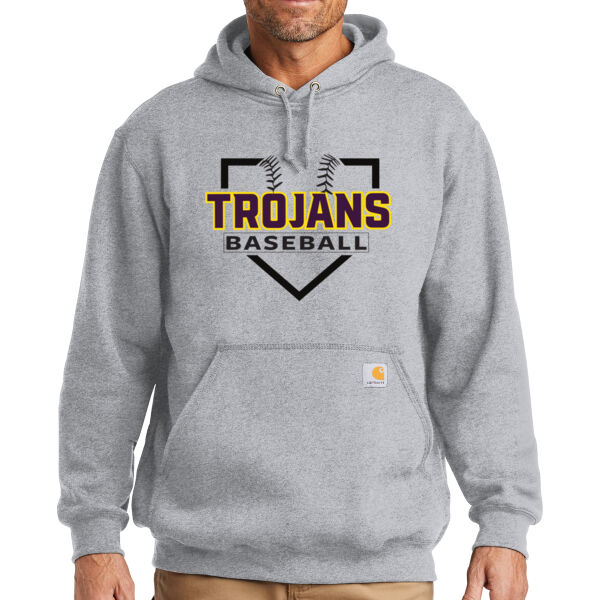 Trojans Baseball Plate - Midweight Hooded Sweatshirt Thumbnail