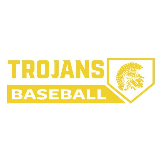 Trojans Plate Baseball Thumbnail