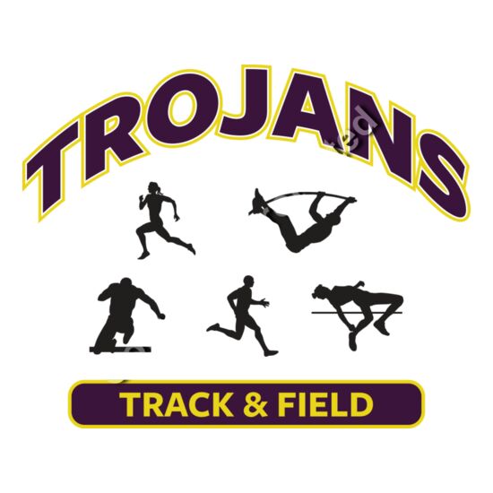 Trojans TRACK - ARCHED TITLE - LIGHT SHIRT Thumbnail